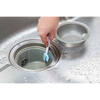 まめいた 水だけで洗える すみ洗いブラシ 排水口・蛇口用 シンク周り 水アカ汚れ こすれるヘラ付き 日本製 1個