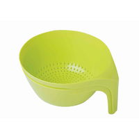 ボウル 穴開き ハンドル付 GLEAN コランダー グリーン 365390 1個 小久保工業所（直送品）