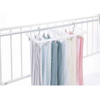 東和産業 洗濯ハンガー 42ピンチ カモイにも干せる角ハンガー 洗濯物干し ピンチハンガー 鴨居 ハンガー 346396 1個