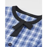 ボンマックス BONOFFICE オーバーブラウス ブルー 21G AJ0856-37-21（直送品）