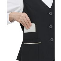 ボンマックス BONOFFICE ベスト ブラック 19G BCV1109-16-19（直送品）