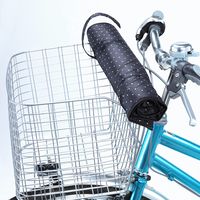 サギサカ 自転車用 バスケットシェード 前カゴ用 ブラック/ドット 34265 1個