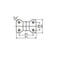 エスコ 150mm キャスター(固定金具付) EA986PN-54 1個（直送品）