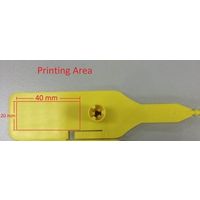 エスコ 封印セキュリティタイ(100本/黄) EA475MK-3 1セット(200本:100本×2袋)（直送品）