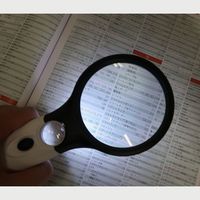 エスコ x3.5/x12.0/φ60mm ルーペ(LEDライト付) EA756MH-1 1セット(4個)（直送品）