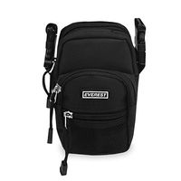 エスコ 89x38x153mm カメラポーチ(黒/ショルダーストラップ付) EA759ZA-201 1セット(3個)（直送品）