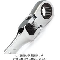 エスコ 21mm ラチェット片目片口スパナ(首振型/ロック付) EA684RD-21 1丁（直送品）