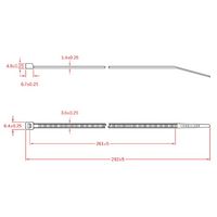 エスコ 292x 3.6mm 結束バンド(100本) EA475-290 1セット(1000本:100本×10袋)（直送品）