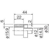 エスコ φ30x44mm 機器接続カフス(断熱ドレンホース用) EA997AG-26 1セット(30個)（直送品）