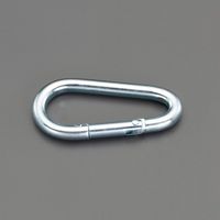 エスコ 6.0x60.0mm スナップフック(鉄亜鉛メッキ) EA638JP-131 1セット(80個)（直送品）