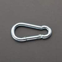 エスコ 5.0x50.0mm スナップフック(鉄亜鉛メッキ) EA638JP-142 1セット(80個)（直送品）