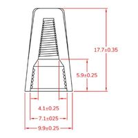 エスコ 0.5ー1.25mm2 ワイヤーコネクター(青/10個) EA946TA-1 1セット(400個:10個×40袋)（直送品）