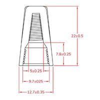 エスコ 1.25ー 2.0mm2 ワイヤーコネクター(橙/10個) EA946TA-2 1セット(300個:10個×30袋)（直送品）