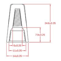 エスコ 2.0ー 3.5mm2 ワイヤーコネクター(黄/10個) EA946TA-3 1セット(300個:10個×30袋)（直送品）