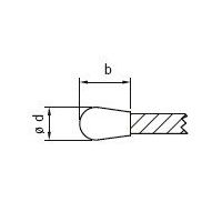 エスコ φ4 ワイヤーロープキャップ(10個) EA628SX-4 1セット(300個:10個×30袋)（直送品）