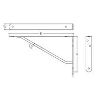 エスコ 120x 65x14mm 棚受(ステンレス製) EA951EC-62 1セット(10個)（直送品）