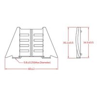 エスコ 5mm用 装着工具 EA944BX-141 1セット(30個)（直送品）