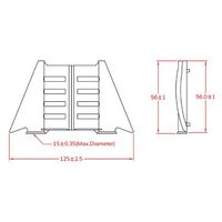 エスコ 15mm用 装着工具 EA944BX-143 1セット(20個)（直送品）