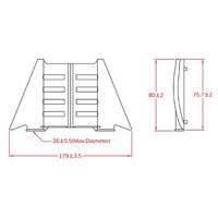 エスコ 25mm用 装着工具 EA944BX-145 1セット(20個)（直送品）