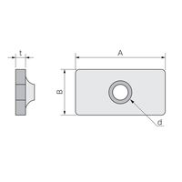 エスコ M 6/23x23mm 四角ナット(10個) EA949GS-506 1セット(150個:10個×15袋)（直送品）