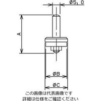 エスコ 21.0mm/20用 ゴム付ケレップ EA124MA-8 1セット(20個)（直送品）