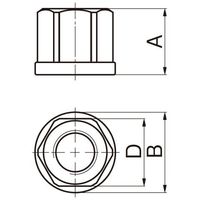 エスコ M12x18mm フランジナット EA637GL-12 1セット(10個)（直送品）
