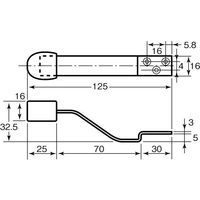 エスコ 125mm 戸当り EA951LG-61 1セット(10個)（直送品）