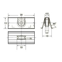 エスコ 5 ー 7mm 戸車(アミ戸用/2個) EA986RJ-1 1セット(20個:2個×10袋)（直送品）