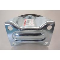 エスコ 125mm 固定金具キャスター(EA520BKー2用) EA520BK-102A 1セット(5個)（直送品）