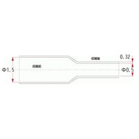 エスコ 1.5mmx 1m 熱収縮チューブ(透明/10本) EA944BA-1.5 1セット(150本:10本×15パック)（直送品）