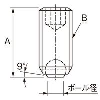 エスコ M4 x16mm [半球]ボールスクリュー EA948DJ-3 1セット(15個)（直送品）