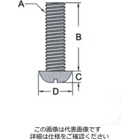 エスコ M6x20mm 小ねじ(ポリカーボネート/20本) EA945AH-1620 1セット(300本:20本×15袋)（直送品）