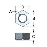 エスコ M 4 プラスチックナット(ナイロン/20個) EA945AK-104 1セット(400個:20個×20袋)（直送品）