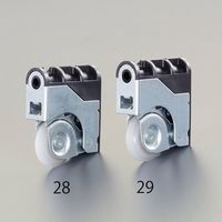 エスコ 調整戸車(上下左右調整式/A型) EA986RH-28 1セット(15個)（直送品）