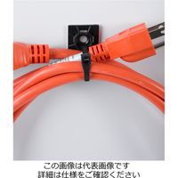 エスコ 25x25mm 結束バンド用ベース(粘着付/白/5個) EA475GB-21 1セット(100個:5個×20袋)（直送品）