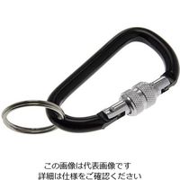 エスコ 81.3x 7.3mm カラビナフック(安全環付) EA638JG-121 1セット(15個)（直送品）