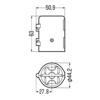 エスコ M10ー16 アンカーボルト用保護カバー(半割れ/グレー) EA983FM-431 1セット(15個)（直送品）