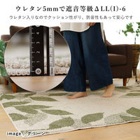 スミノエ 洗える 防音 ラグ シャルム 1300×1850mm グリーン 4549781259932 1枚（直送品）