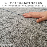 スミノエ 洗える ラグ ノエル 1850×1850mm グレー 4549781281001 1枚（直送品）