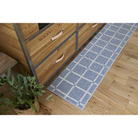 スミノエ 洗える キッチンマット オセロ 45×180cm ブルー 4549781290782 1枚