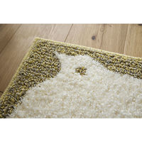 スミノエ 洗える マット ウズラ 45×70cm イエロー 4549781291055 1枚