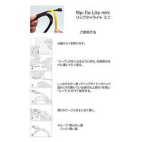 RIP-TIE(リップタイ) リップタイライトミニ 6mmX140mm 虹 Y-55-Q10-RW 1個(10本分)