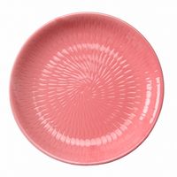 アースモス 小皿 ピンク 飛び鉋5.0寸丸皿 [4個入] vac-102-02032（直送品）