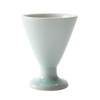 アースモス 盃 青白磁 陶盃(あさがお型) [5個入] vac-109-10006（直送品）