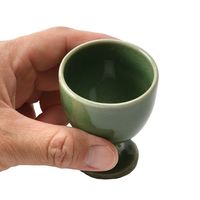 アースモス 盃 練抹茶 陶盃 [5個入] vac-111-10001（直送品）