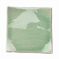 アースモス 小皿 ビードロ灰釉 タタラ型5.0寸正角皿 [4個入] vac-113-04016（直送品）