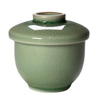 アースモス 蓋物 ビードロ灰釉 蒸し碗(小) [4個入] vac-113-09001（直送品）