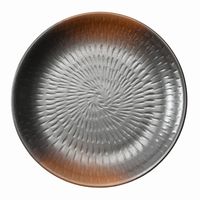 アースモス 小皿 やきしめ 飛び鉋5.0寸丸皿 [4個入] vac-114-02032（直送品）