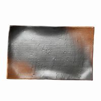 アースモス 小皿 やきしめ タタラ型8.0寸長角皿 [2個入] vac-114-04019（直送品）