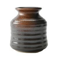 アースモス そば用品 やきしめ そば徳利(中) [4個入] vac-114-08003（直送品）